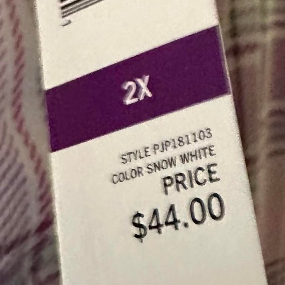 916 NWT Hue Plus Sleep lounge pants - Picture 3 of 7